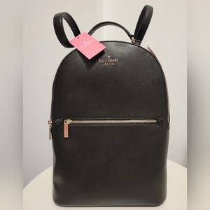 KATE SPADE New York - Perry Large Leather Backpack (black)